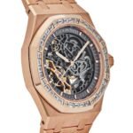 Audemars Piguet Royal Oak 15412OR.ZZ.1220OR.01 Double Balance Wheel Openworked Rose Gold Baguette Bezel (2021) - Image 2