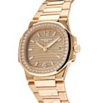 Patek Philippe Nautilus 7010/1R-012 Quartz Rose Gold Diamond Bezel - Image 3