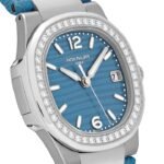Patek Philippe Nautilus 7010G-013 'Ladies' White Gold Blue Dial Diamond Bezel - Image 2