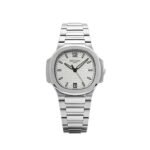 Patek Philippe Nautilus 7118/1A-010 Stainless Steel Silvery Opaline Dial