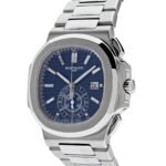 Patek Philippe Nautilus 5976/1G-001 '40th Anniversary' Chronograph White Gold Blue Diamond Dial Limited Edition - Image 3