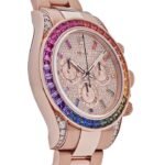 Rolex Daytona 116595RBOW 'Rainbow' Rose Gold Pave Diamond Dial Sapphire Bezel (2022) - Image 2