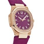 Patek Philippe Nautilus 7010R-013 'Ladies' Rose Gold Purple Dial Diamond Bezel (2026) - Image 3