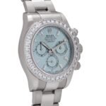 Rolex Daytona 126576TBR Platinum Ice Blue Diamond Dial Diamond Bezel - Image 3
