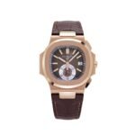 Patek Philippe Nautilus 5980R-001 Chronograph Rose Gold Brown Dial