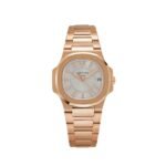 Patek Philippe Nautilus 7011/1R-001 'Ladies' Rose Gold Silver Dial (2010)