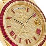 Rolex Day-Date 40 228398TRU Yellow Gold Roman Dial Ruby Bezel - Image 3
