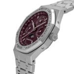 Audemars Piguet Royal Oak Perpetual Calendar 26598BC.ZZ.1220BC.01 'Qatar Edition' White Gold Burgundy Dial Diamond Bezel (2024) - Image 2