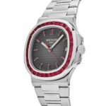 Patek Philippe Nautilus 5711/112P-001 Platinum Grey Dial Ruby Bezel - Image 4