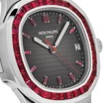 Patek Philippe Nautilus 5711/112P-001 Platinum Grey Dial Ruby Bezel - Image 2