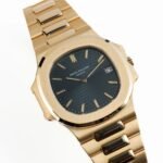 Patek Philippe Nautilus 3700/11J Vintage Yellow Gold Black Ribbed Dial - Image 3