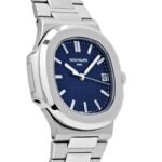 Patek Philippe Nautilus 5711/1P-001 40th Anniversary Platinum Blue Diamond Baguette Dial Limited Edition - Image 4