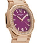 Patek Philippe Nautilus 7010/1R-013 'Ladies' Quartz Rose Gold Purple Diamond Bezel (2025) - Image 4