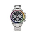 Rolex Daytona 116599RBOW 'Rainbow' White Gold Black Dial Sapphire Bezel