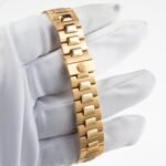 Patek Philippe Nautilus 3800/5 Yellow Gold Glided Gold Diamond Dial - Image 3