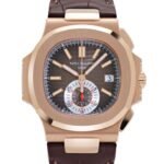 Patek Philippe Nautilus 5980R-001 Chronograph Rose Gold Brown Dial (2020) - Image 3