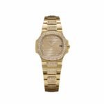 Patek Philippe Nautilus 3800/5 Yellow Gold Glided Gold Diamond Dial