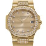 Patek Philippe Nautilus 3800/5 Yellow Gold Glided Gold Diamond Dial - Image 2