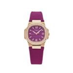 Patek Philippe Nautilus 7010R-013 'Ladies' Rose Gold Purple Dial Diamond Bezel