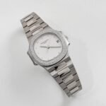 Patek Philippe Nautilus 3800/4G-001 White Gold White Dial Diamond Set (2004) - Image 3