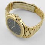 Patek Philippe Nautilus 3700/11 Vintage Yellow Gold Black Ribbed Dial (1983) - Image 4