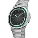 Patek Philippe Nautilus 5711/113P-001 Platinum Emeralds Black Dial - Image 3