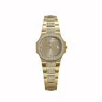 Patek Philippe Nautilus 4700 'Ladies' Yellow Gold Champagne Diamond Dial Diamond Bezel