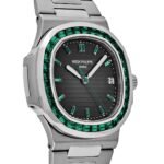 Patek Philippe Nautilus 5711/113P-001 Platinum Emeralds Black Dial - Image 4