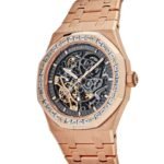 Audemars Piguet Royal Oak 15412OR.ZZ.1220OR.01 Double Balance Wheel Openworked Rose Gold Baguette Bezel (2021) - Image 4