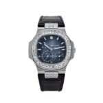 Patek Philippe Nautilus 5724G-001 White Gold Blue Diamond Dial Diamond Bezel (2017)