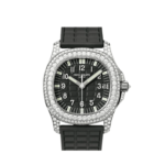 Patek Philippe Aquanaut Luce 5069G-001 'Ladies' White Gold Black Dial Diamond Bezel