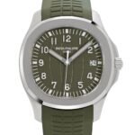 Patek Philippe Aquanaut 5168G-010 'Jumbo' White Gold Khaki Green - Image 4