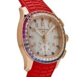 Patek Philippe Aquanaut Luce 7968/300R-001 Rose Gold 'Rainbow' Bezel Mother Of Pearl Dial - Image 3