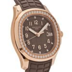 Patek Philippe Aquanaut 5268/200R-010 Rose Gold Taupe Brown Dial Diamond Bezel - Image 2