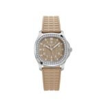 Patek Philippe Aquanaut Luce 5067A-020 'Ladies' Stainless Steel Honey Beige Dial Diamond Bezel