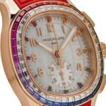 Patek Philippe Aquanaut Luce 7968/300R-001 Rose Gold 'Rainbow' Bezel Mother Of Pearl Dial - Image 4