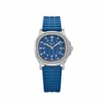 Patek Philippe Aquanaut Luce 5067A-022 'Ladies' Stainless Steel Blue Dial Diamond Bezel