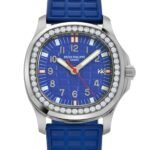 Patek Philippe Aquanaut Luce 5067A-014 'Ladies' Blue Dial Diamond Bezel - Image 3