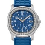 Patek Philippe Aquanaut Luce 5067A-022 'Ladies' Stainless Steel Blue Dial Diamond Bezel - Image 2