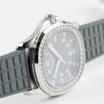 Patek Philippe Aquanaut Luce 5067A-025 'Ladies' Stainless Steel Misty Blue Dial Diamond Bezel - Image 4
