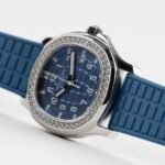 Patek Philippe Aquanaut Luce 5067A-022 'Ladies' Stainless Steel Blue Dial Diamond Bezel - Image 4