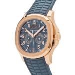 Patek Philippe Aquanaut Luce 5261R-001 Annual Calendar Moon Phases Rose Gold Blue-Gray Dial - Image 4