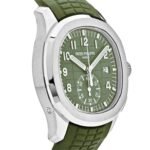 Patek Philippe Aquanaut 5968G-010 Chronograph White Gold Khaki Green Dial - Image 2